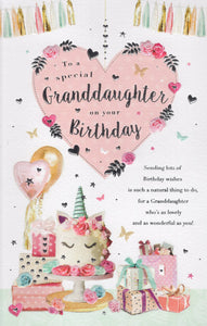 Granddaughter birthday card