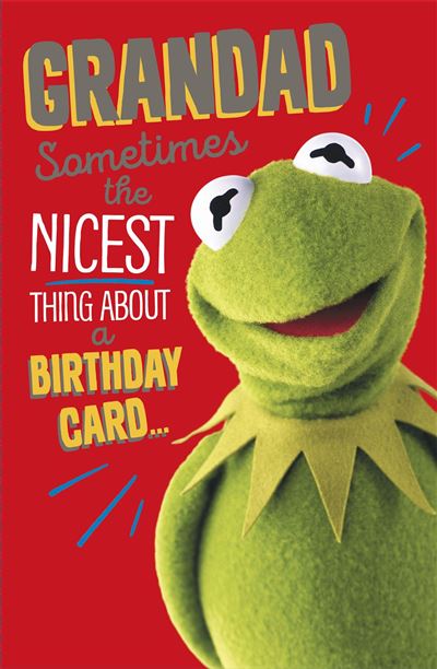 Grandad birthday card- muppets