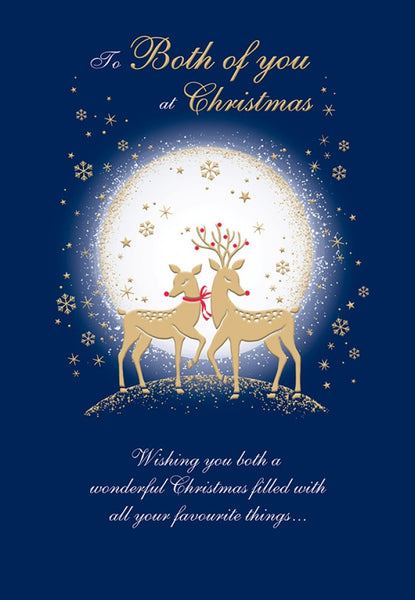 To both of you Christmas card - reindeer