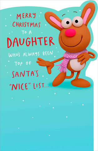 Daughter Christmas card - funny