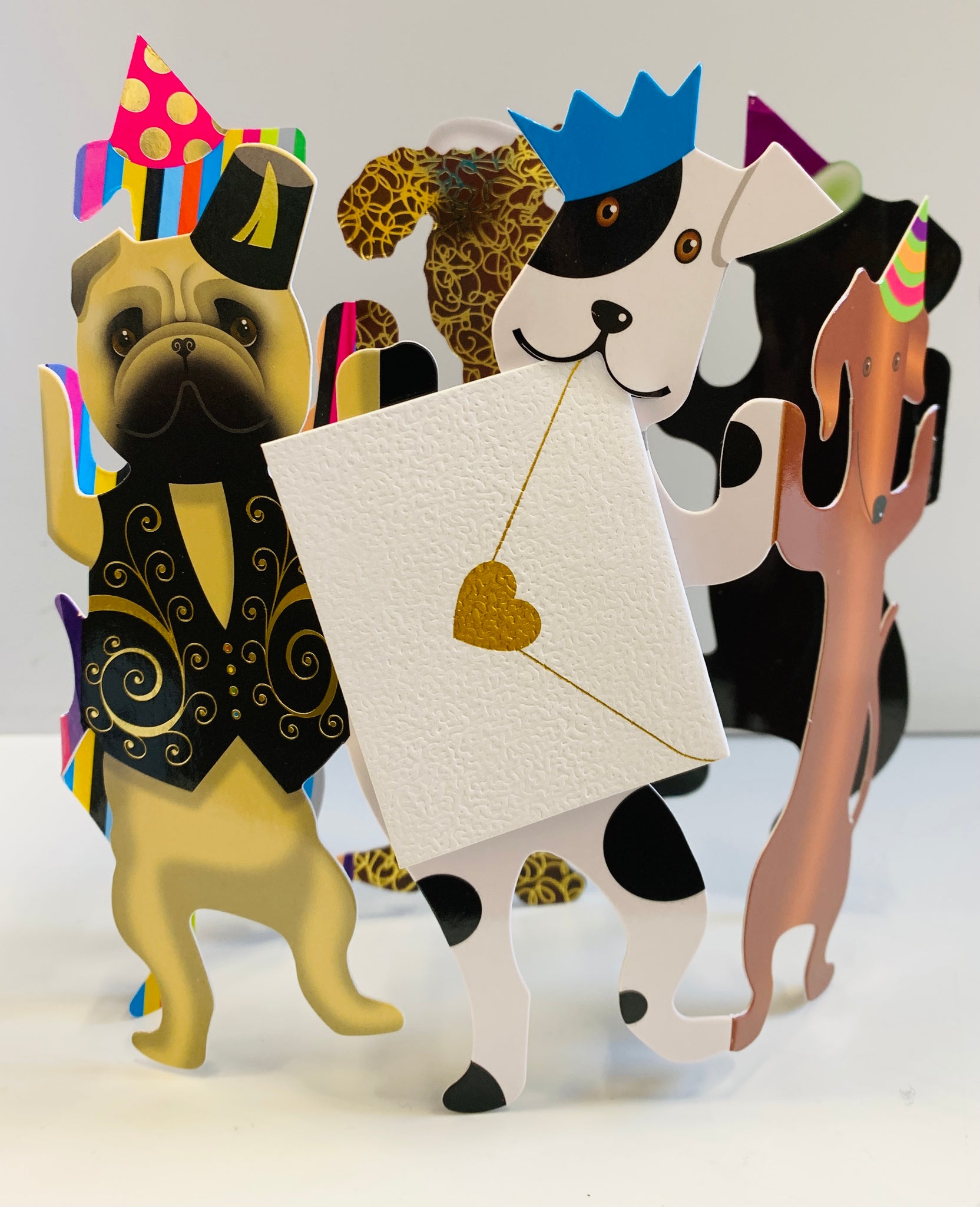 3D dogs card