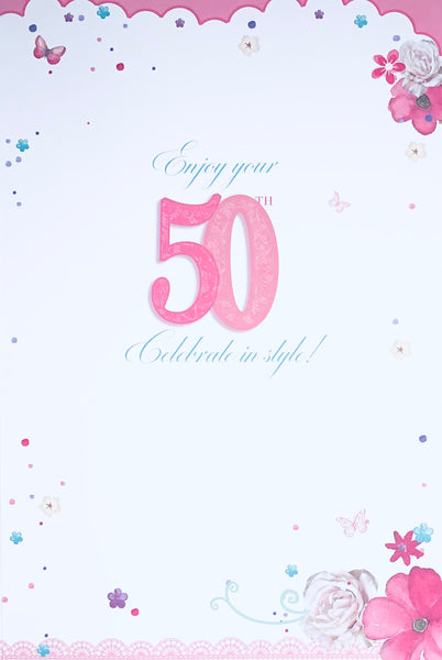 50th birthday card for her