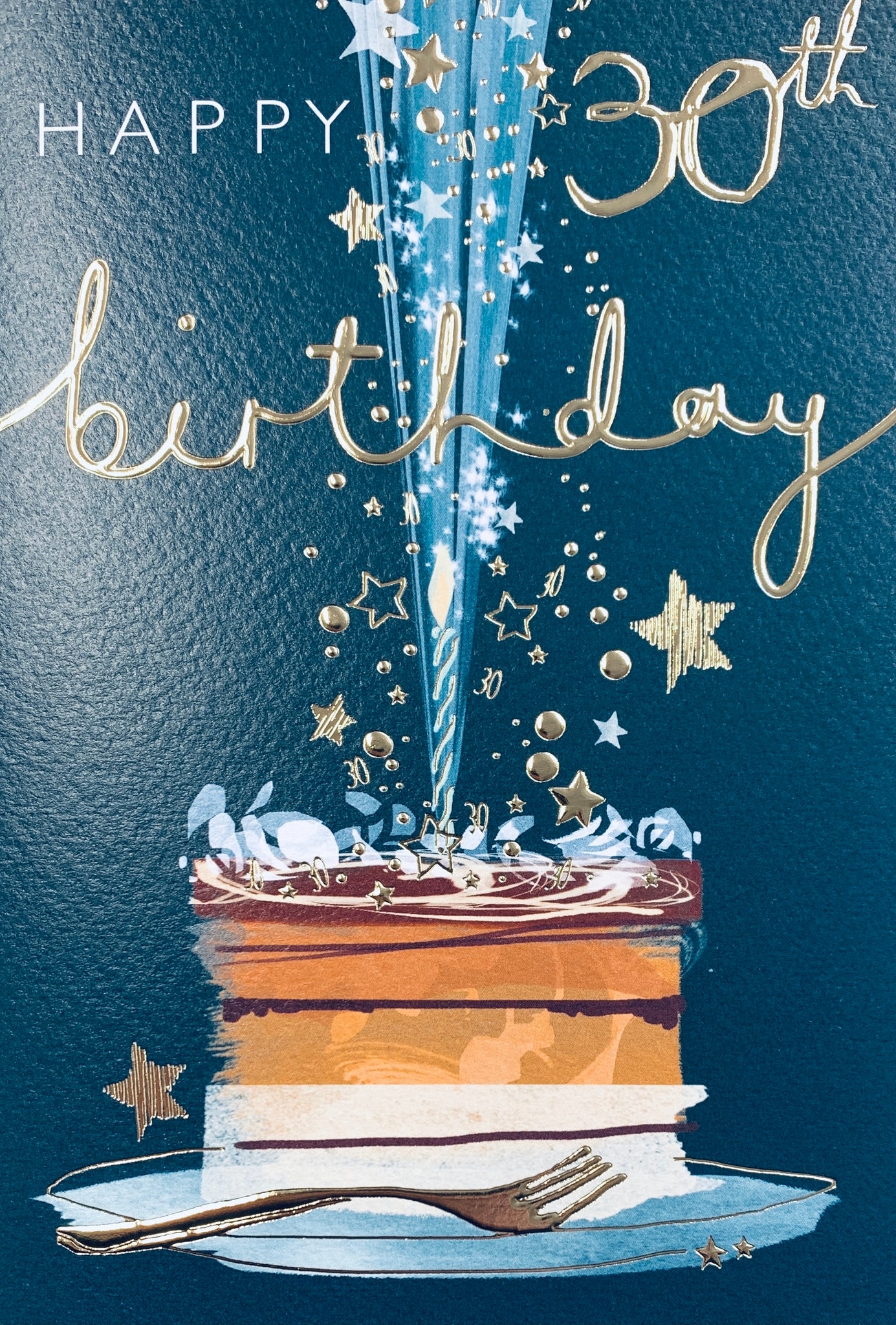 Age 30 birthday card - birthday cake