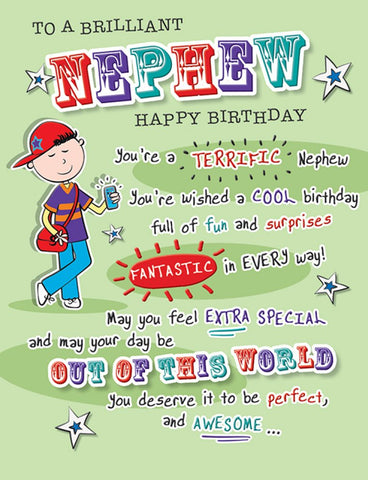 Nephew birthday card