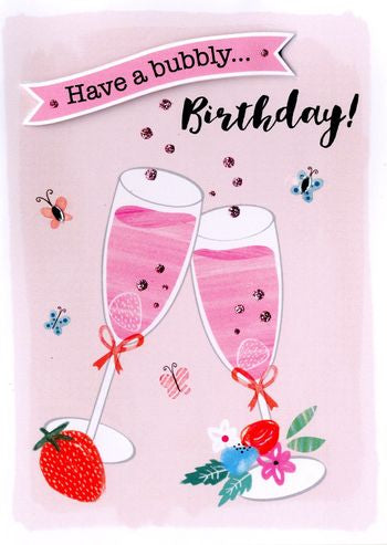 General birthday card for her- birthday drinks