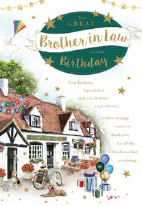 Brother in law birthday card - country pub