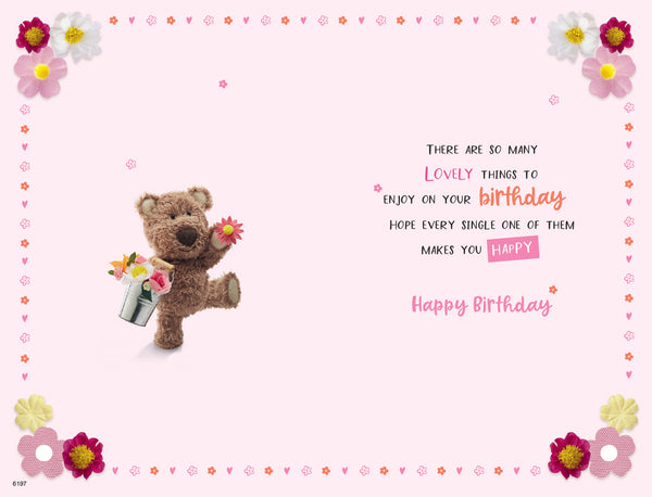 Daughter in law birthday card - cute bear
