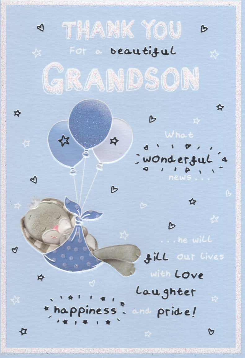 Birth Grandson Thank you for card