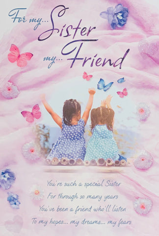 Sister birthday card - sentimental verse