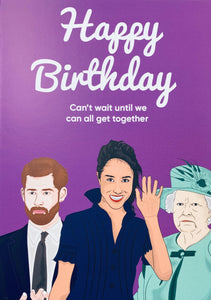 Funny Royal family birthday card