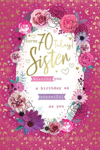 Birthday Sister 70th