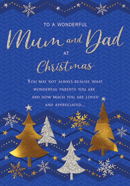 Mum and Dad Christmas card