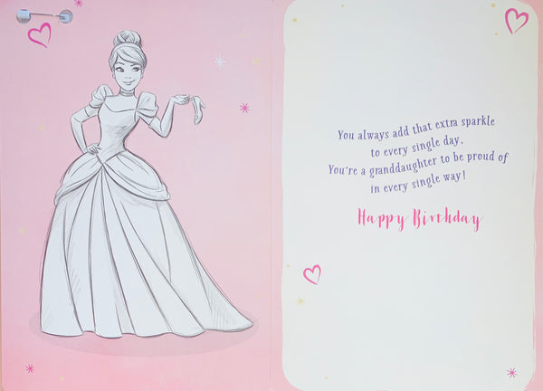 Granddaughter birthday card - Disney Princesses