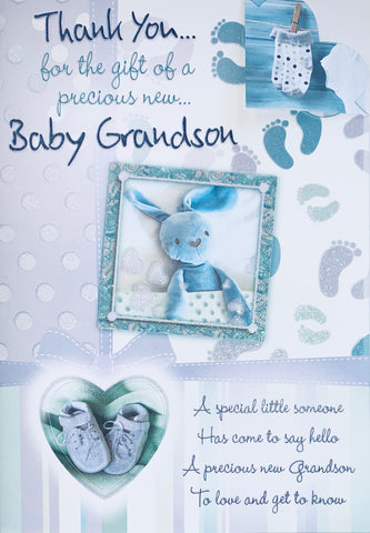 Birth of Grandson Thank you for grandson card
