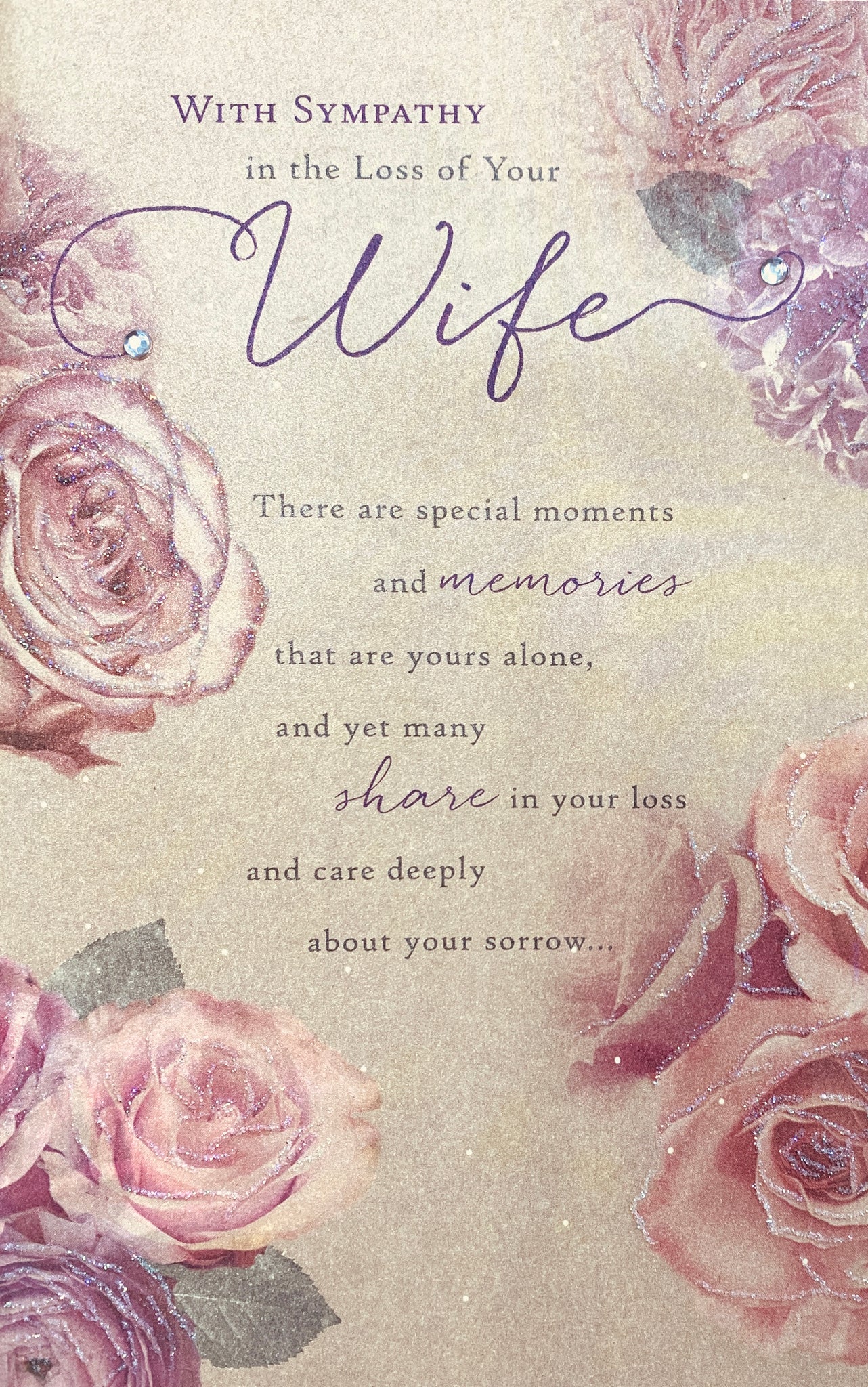 Loss of your Wife sympathy card