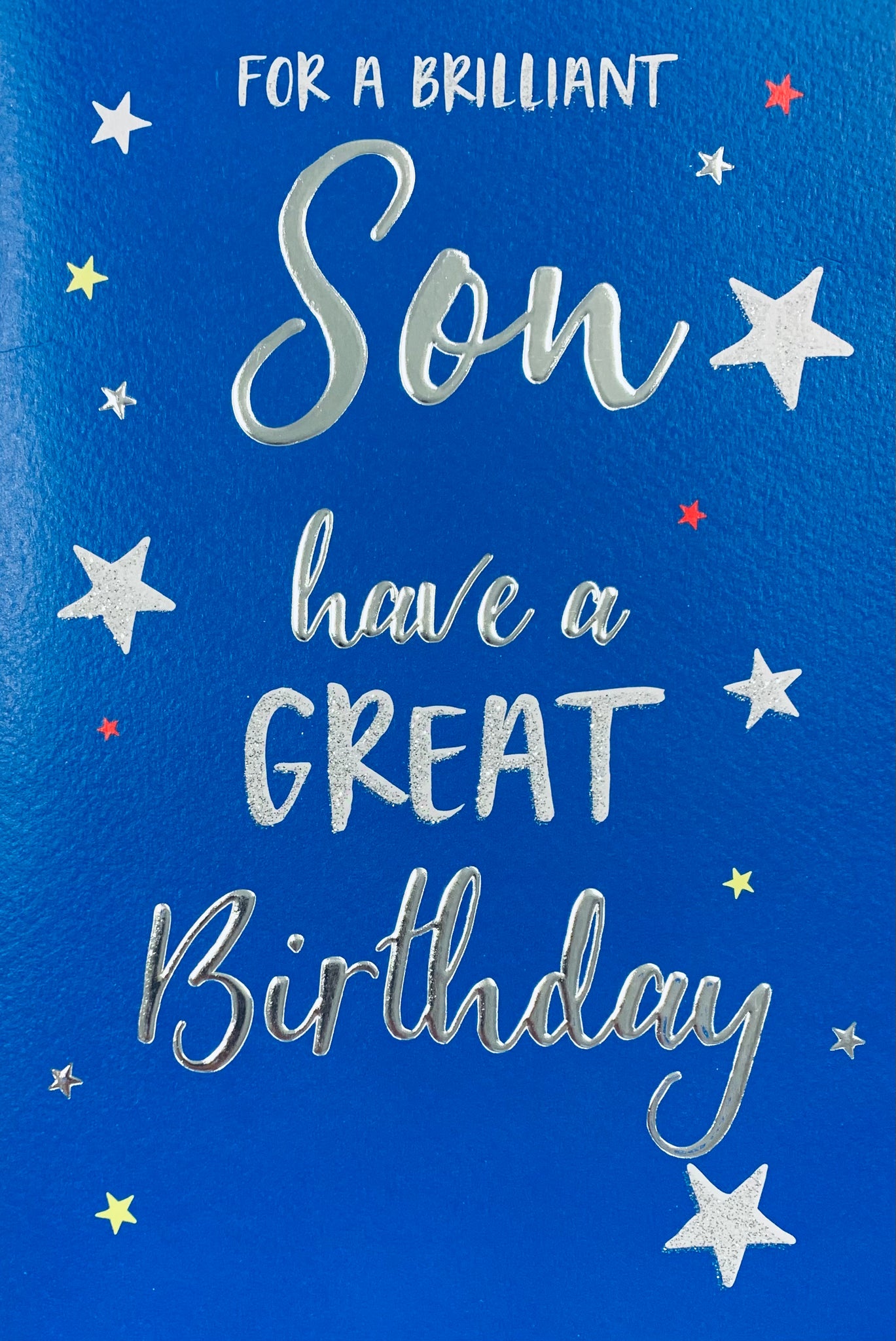 Son birthday card - modern