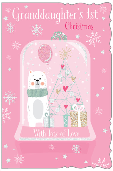 Granddaughter’s first Christmas card - cute polar bear