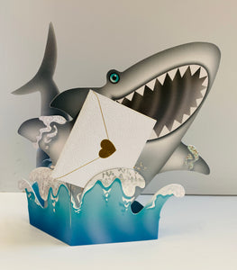 3D Shark card