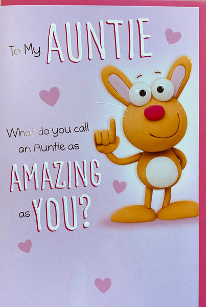 Auntie birthday card - funny