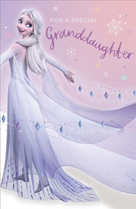 Granddaughter birthday card - Disney Frozen