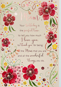 Mum birthday card sentimental verse