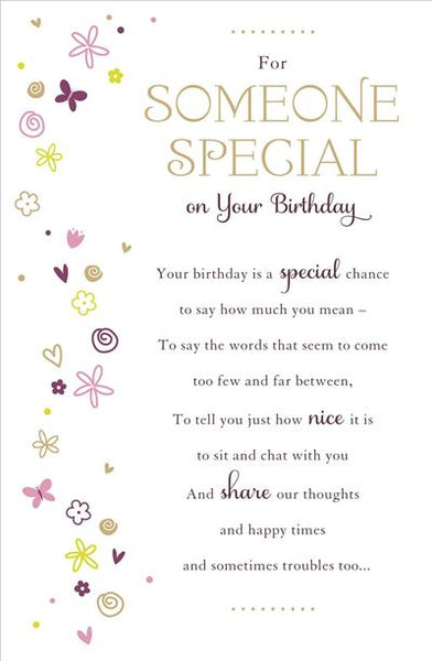Someone Special birthday card
