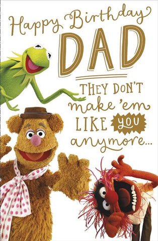Dad birthday card - funny Muppets