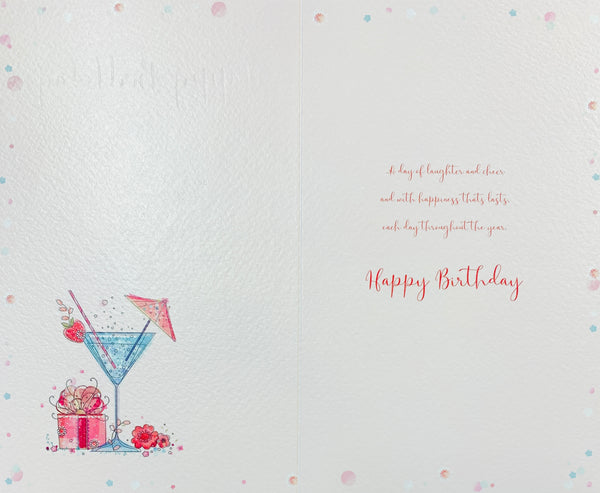 General birthday card for her- cocktails