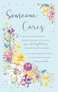 Thinking of you card - someone cares