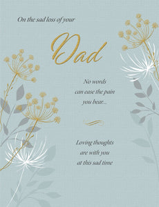 Loss of your Dad sympathy card