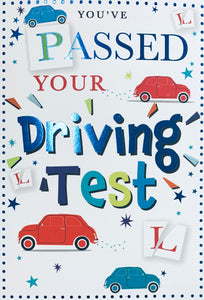 Driving test congratulations card contemporary