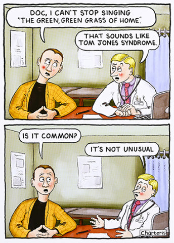 Funny birthday card- Tom Jones doctors