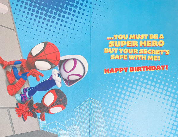 Spiderman Daddy birthday card