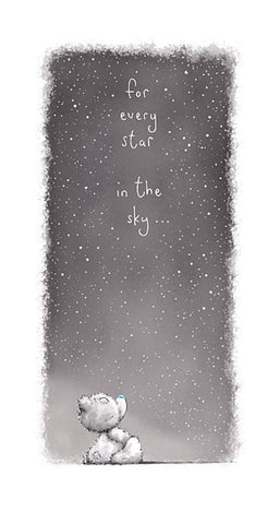 Me to you thinking of you card tatty teddy sat under stars