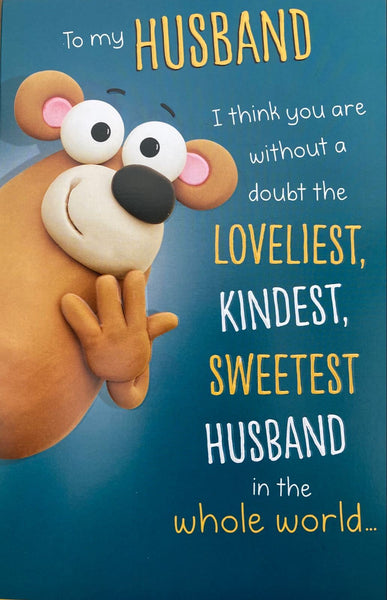 Husband birthday card - funny