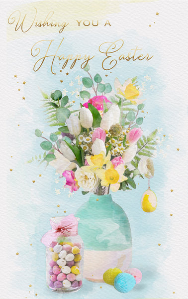 Easter card- Easter flowers