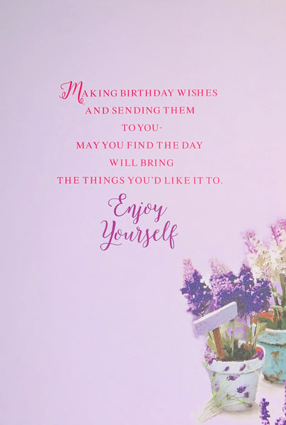 General birthday card for her- flowers