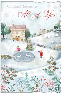 To all of you Christmas card - winter scene