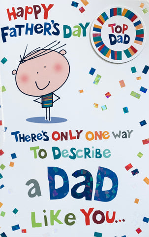 Cute Dad Father’s Day card- wigwam