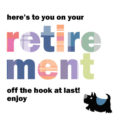 Retirement card- Scotty dog