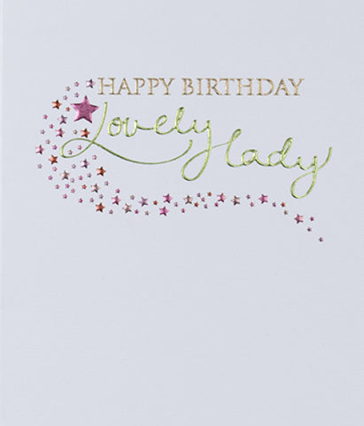 General birthday card- lovely lady