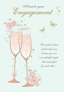 Engagement congratulations card