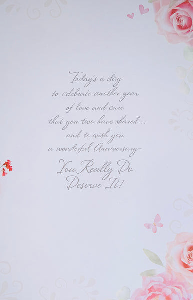 Daughter and Son in law wedding anniversary card - cute bears