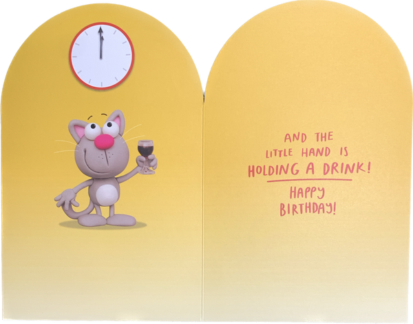 21st birthday card- happy hour