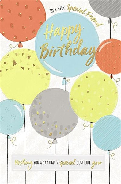 General birthday card - birthday balloons