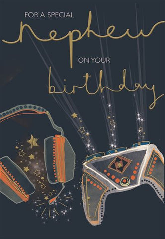 Nephew birthday card - gamer