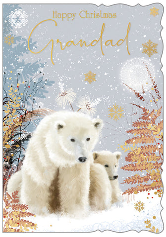 Grandad Christmas card- polar bear