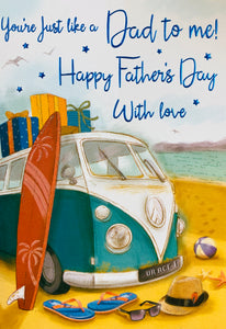Like a Dad to me Father’s Day card- camper van