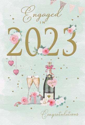 Engagement card - engaged in 2023