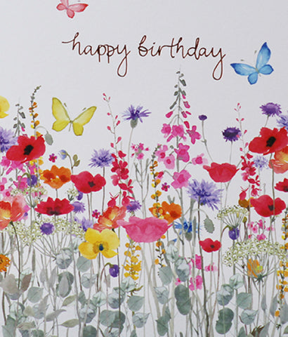 General birthday card for her- floral meadow